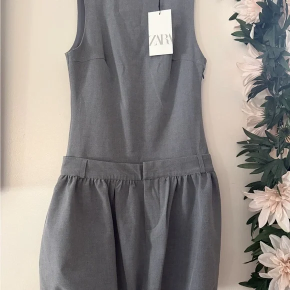 Zara Classic Gray Dress - Picture 2 of 7